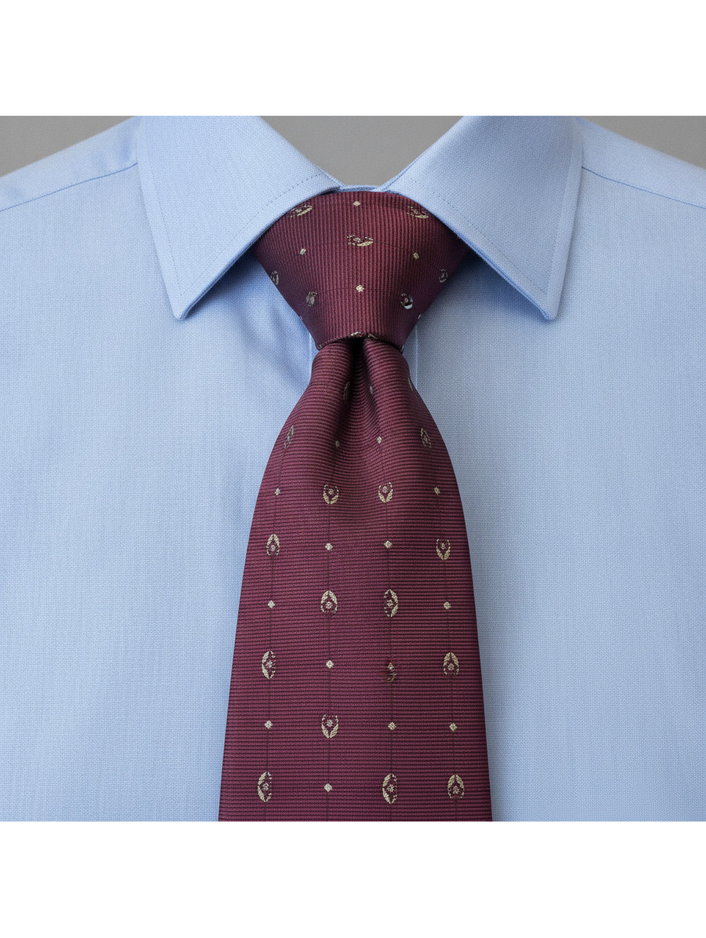 Joseph Abboud Burgundy Silk Tie Made in Italy
